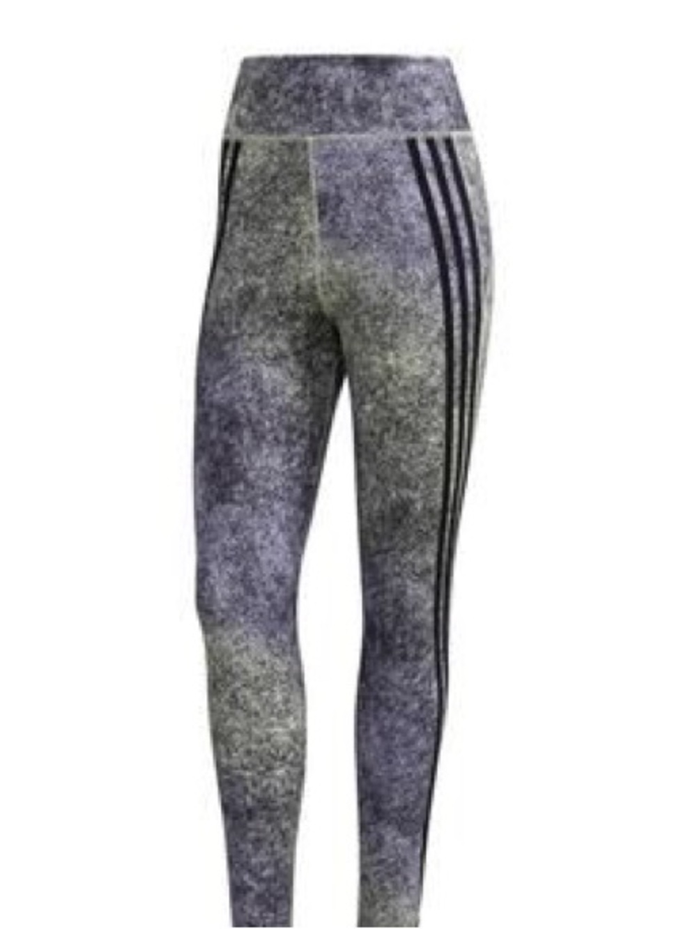 adidas climalite Gray Heather Leggings with Black Side Stripes extra small